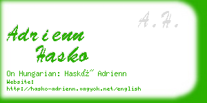 adrienn hasko business card